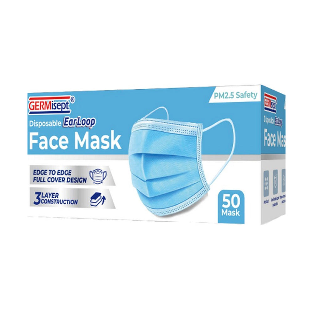3-Ply Disposable Protective Mask 50-Pack