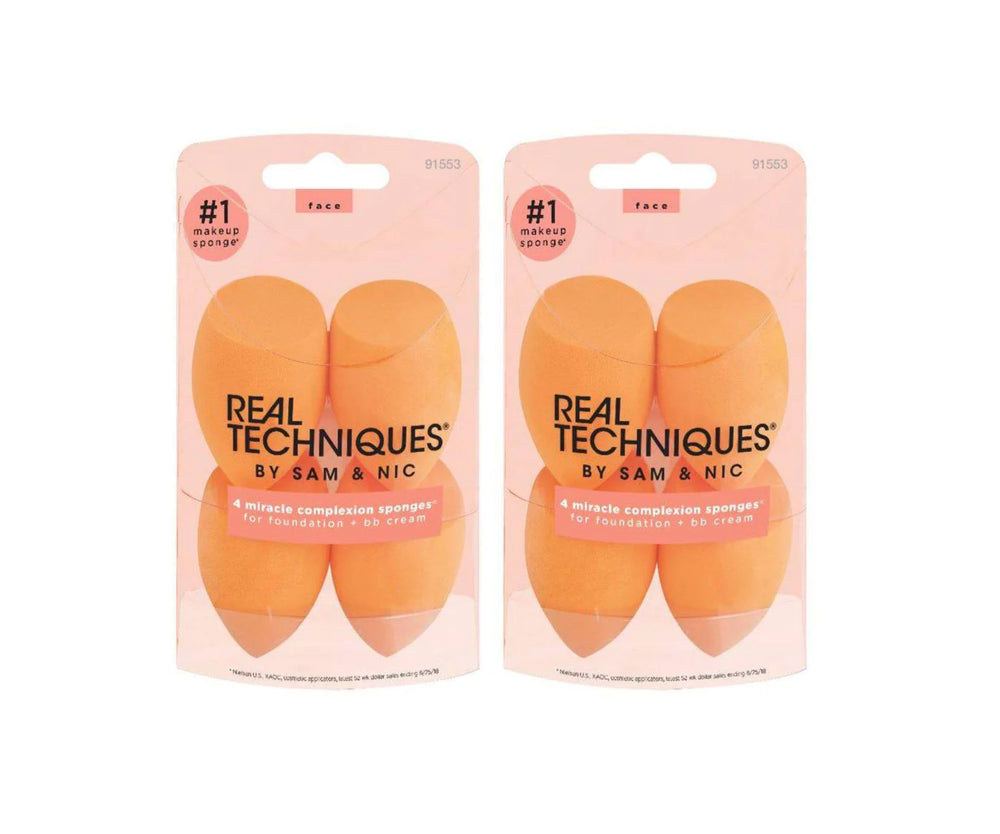 Real Techniques 4 Miracle Complexion Sponges Pack of 2