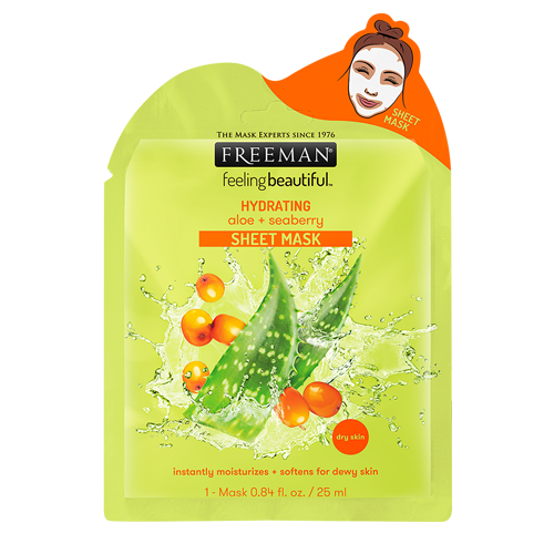 Freeman Hydrating Aloe & SeaBerry Sheet Mask for Dry Skin
