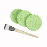 EcoTools Mask Mates - Applicator Brush & Mask Remover Sponges in back
