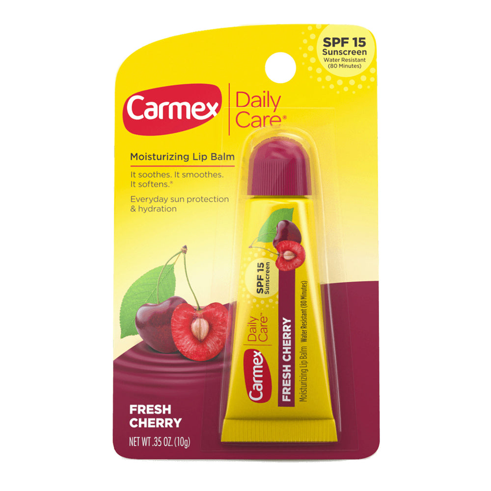 CARMEX Daily Care Cherry Flavor with SPF15 Blister Pack Tube - 0.35 Oz - 10g