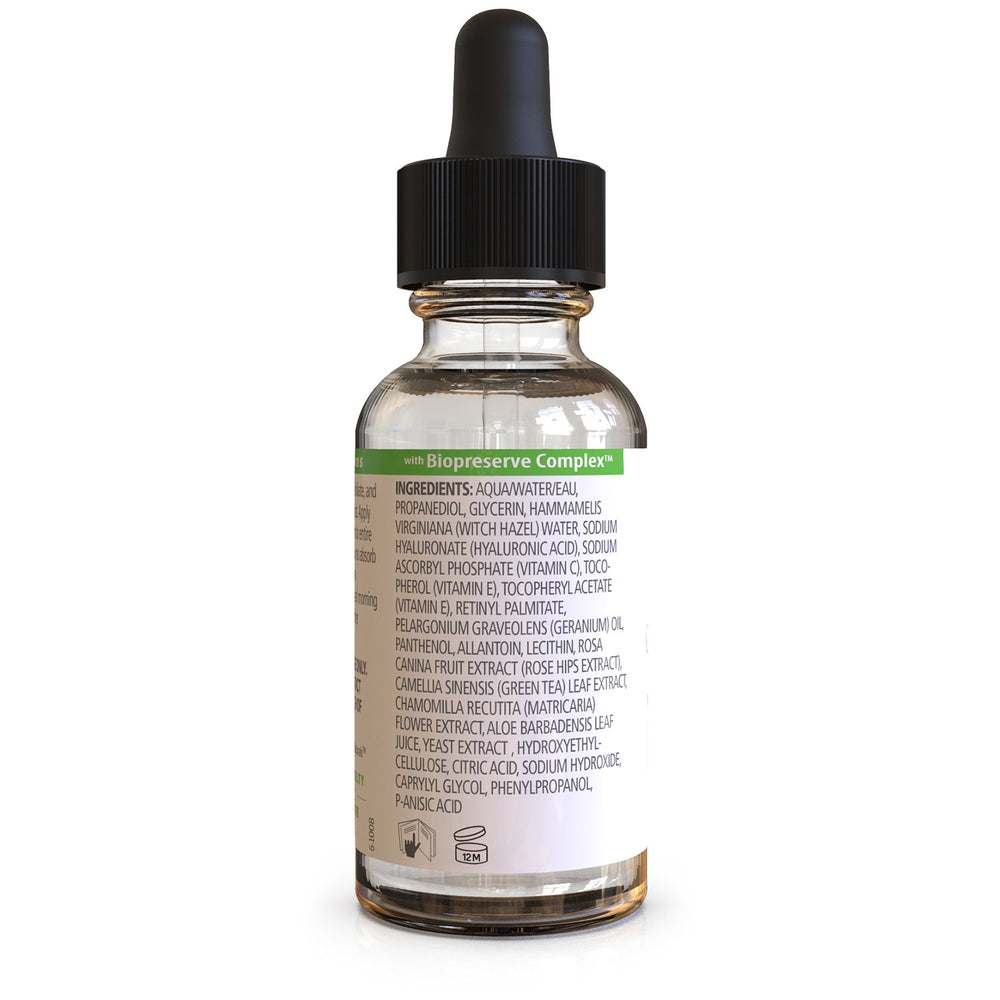 OZNaturals Hyaluronic Acid 98% Natural Facial Serum ingredients