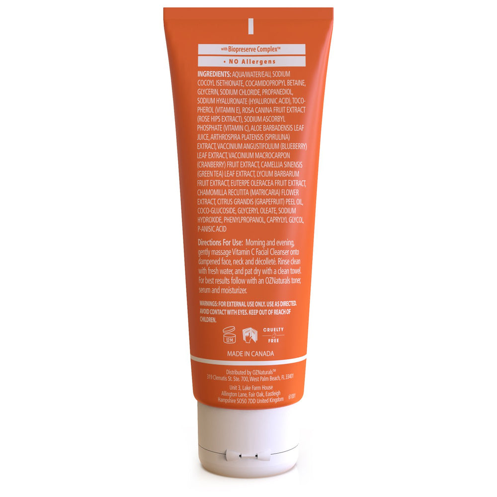 OZNaturals Vitamin C 95% Natural Facial Cleanser specially