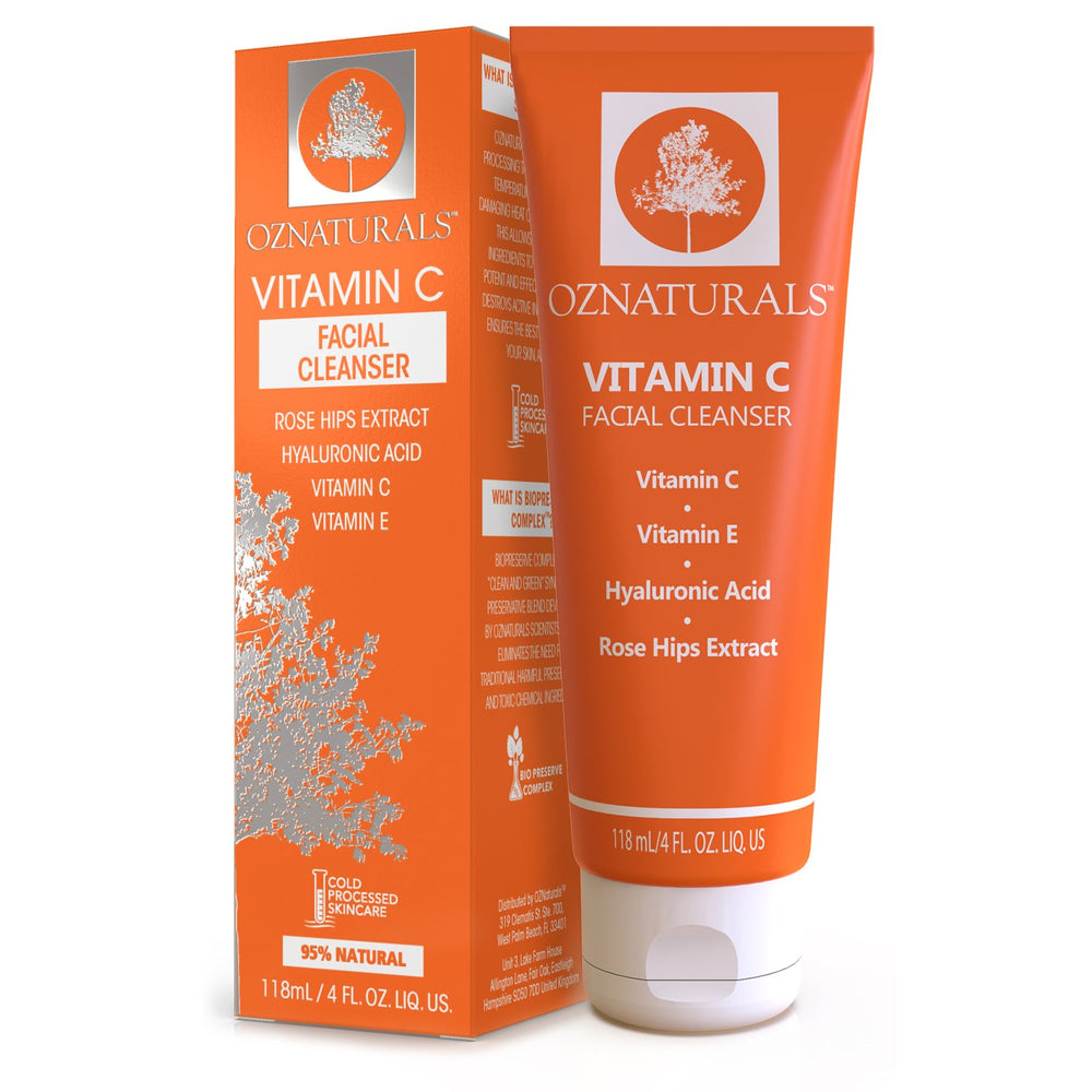 OZNaturals Vitamin C 95% Natural Facial Cleanser with box