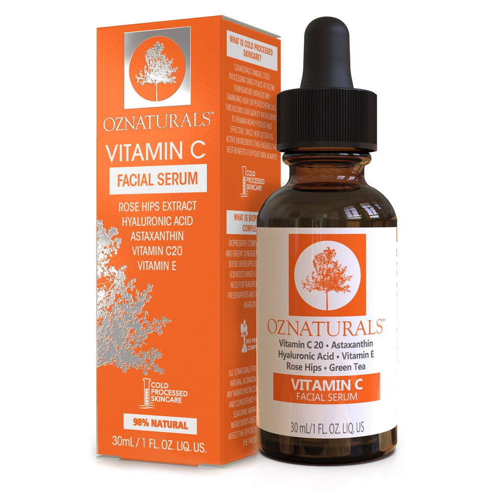 OZNaturals Vitamin C 98% Natural Facial Serum with box