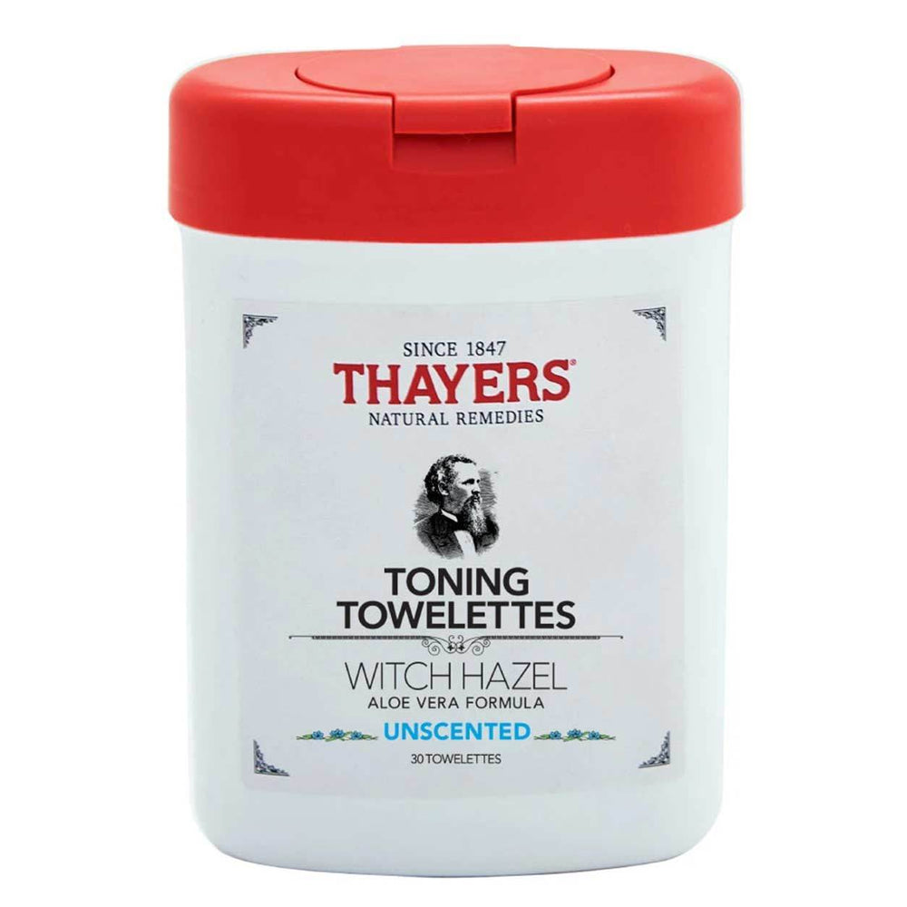 Closed Unscented Toning Towelettes Witch Hazel by Thayers natural